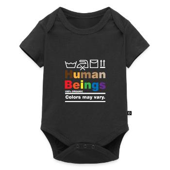 Human Beings Racism Tolerance Human Rights - Baby Premium short-sleeve bodysuit - black - Front