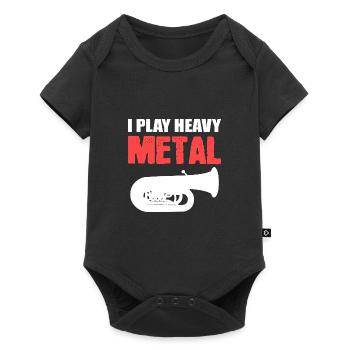 Les musiciens de heavy metal jouent du poison - Body à manches courtes Premium Bébé - noir - Devant