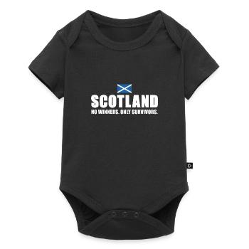 Scotland No Winners Only Survivors Scotland Rugby - Baby Premium short-sleeve bodysuit - black - Front