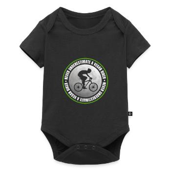 Merveilleuse citation de motard végétalien - Body à manches courtes Premium Bébé - noir - Devant