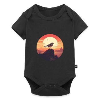 Wren bird - Baby Premium short-sleeve bodysuit - black - Front