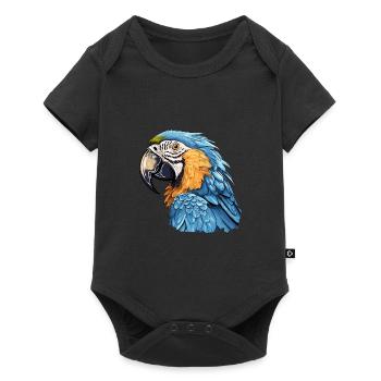 Ara bleu-or - Body à manches courtes Premium Bébé - noir - Devant