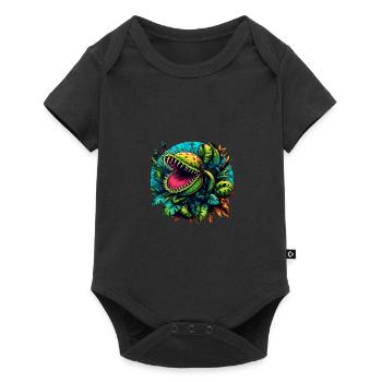 Venus Flytrap Jungle with Exotic Monsters - Baby Premium short-sleeve bodysuit - black - Front