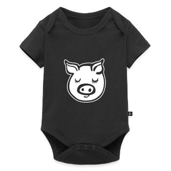 Cochon Cochon - Body à manches courtes Premium Bébé - noir - Devant