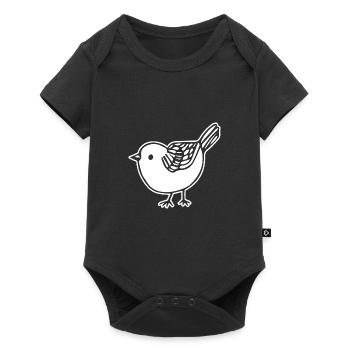 Oiseau - Body à manches courtes Premium Bébé - noir - Devant