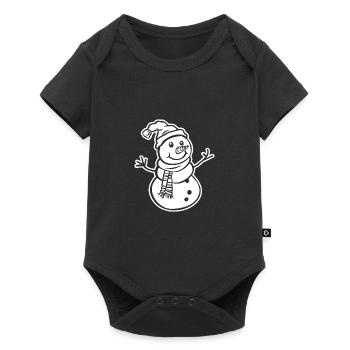 Snowman - Baby Premium short-sleeve bodysuit - black - Front