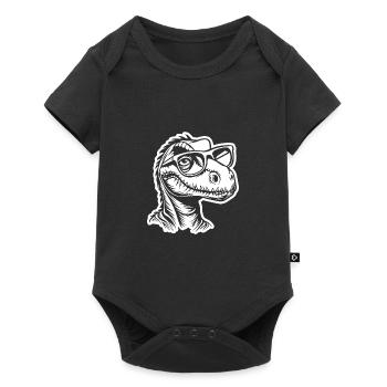 Dinosaure Dino - Body à manches courtes Premium Bébé - noir - Devant