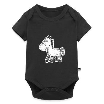 Horse Horses Riding Rider Rider - Baby Premium short-sleeve bodysuit - black - Front