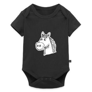 Horse Horses Riding Rider Rider - Baby Premium short-sleeve bodysuit - black - Front