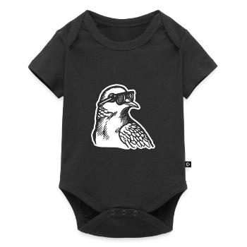 Pigeon pigeons pigeon fancier gift - Baby Premium short-sleeve bodysuit - black - Front