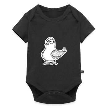 Pigeon pigeons pigeon fancier gift - Baby Premium short-sleeve bodysuit - black - Front