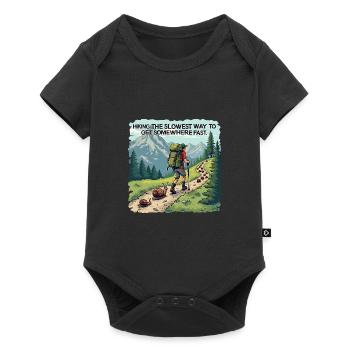 Randonnée en montagne Chemise drôle pour les randonneurs - Body à manches courtes Premium Bébé - noir - Devant