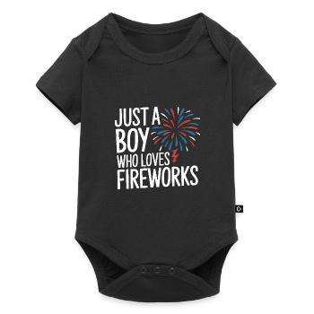 Pyrotechniker Feuerwerk Pyrotechnik - Baby Premium Kurzarmbody - Schwarz - Vorne