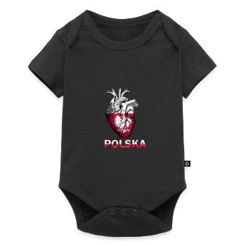 Poland is in my heart - Baby Premium short-sleeve bodysuit - black - Front