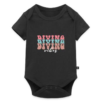 Diving Vibes - Baby Premium short-sleeve bodysuit - black - Front