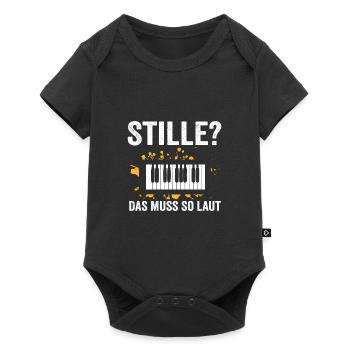 Orgel Musik Orgel Spieler Geschenk - Baby Premium Kurzarmbody - Schwarz - Vorne