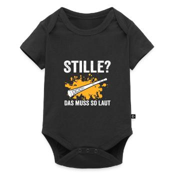 Didgeridoo Musik Didgeridoo-Spieler Geschenk - Baby Premium Kurzarmbody - Schwarz - Vorne