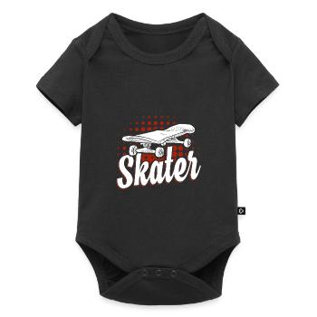 skater - Baby Premium short-sleeve bodysuit - black - Front