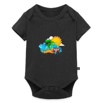 Travel - Baby Premium short-sleeve bodysuit - black - Front