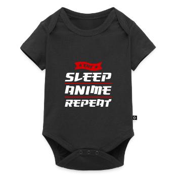 Anime merch Anime Anime Merchandise Geschenk - Baby Premium Kurzarmbody - Schwarz - Vorne