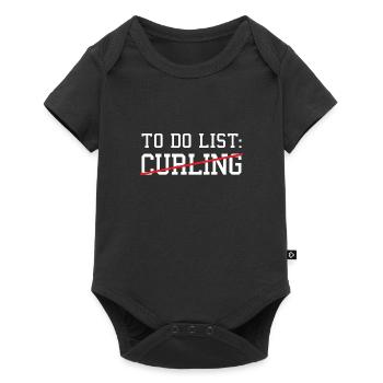 Sport To Do List Curling - Body à manches courtes Premium Bébé - noir - Devant