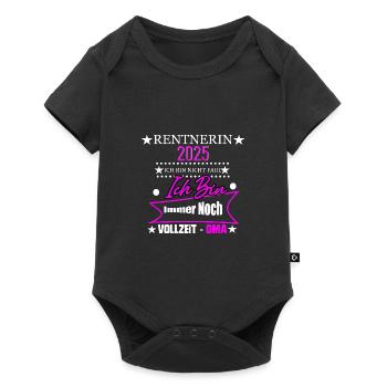 Rente Ruhestand Rentner Geschenk - Baby Premium Kurzarmbody - Schwarz - Vorne