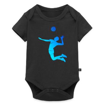 Jeux de volley-ball masculin Volley-ball féminin Volley-ball - Body à manches courtes Premium Bébé - noir - Devant