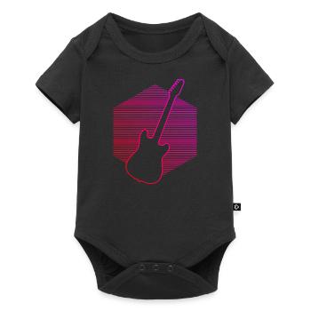 Guitariste Guitariste Guitariste Guitar Men - Body à manches courtes Premium Bébé - noir - Devant