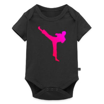 Kickboxing Kickboxer Boxing Boxen Kickbox - Baby Premium short-sleeve bodysuit - black - Front