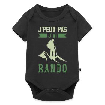 Je Peux Pas J'ai Rando - Body à manches courtes Premium Bébé - noir - Devant