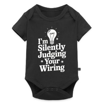 Electrician Electronics Technician Craftsman Profession Saying - Baby Premium short-sleeve bodysuit - black - Front