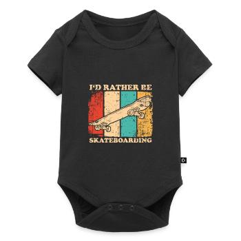Skateboard - Body à manches courtes Premium Bébé - noir - Devant