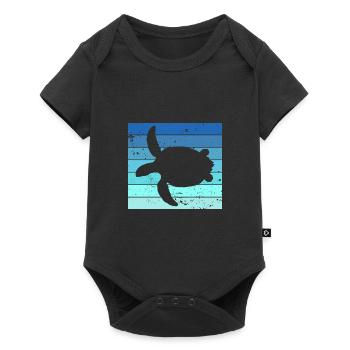 Chill Toad Turtle Chill Turtle Relax - Body à manches courtes Premium Bébé - noir - Devant