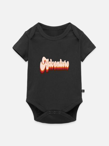 Adventure - Baby Premium Kurzarmbody - Schwarz