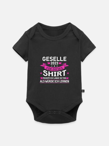 Gesellenbrief Geschenk - Baby Premium Kurzarmbody - Schwarz