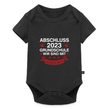 Grundschule Abschluss 2023 Grundschulabschluss Ges - Baby Premium Kurzarmbody - Schwarz - Vorne