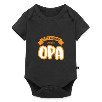 Opas Opa Opas Geschenk - Baby Premium Kurzarmbody - Schwarz - Vorne