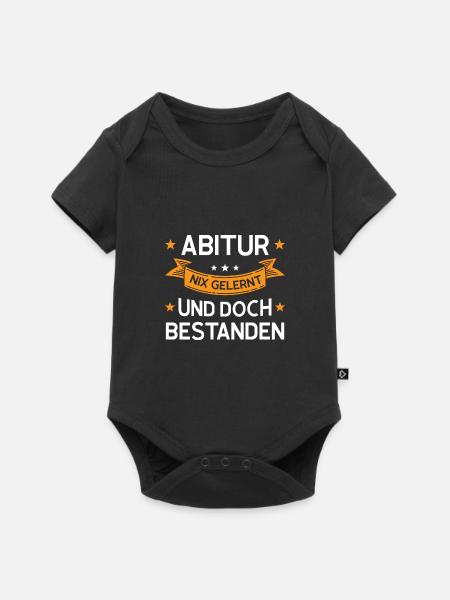 Abitur Abschluss Schulabschluss Geschenk - Baby Premium Kurzarmbody - Schwarz