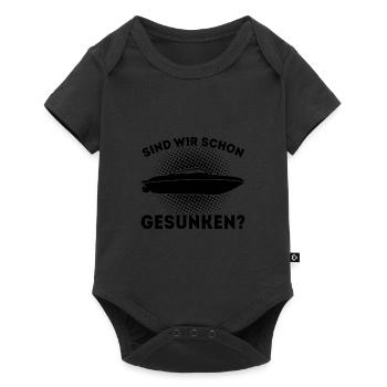 Boot Kapitän booten Geschenk - Baby Premium Kurzarmbody - Schwarz - Vorne