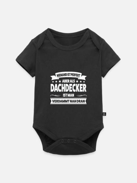 Dachdecker Beruf Dachdecken Geschenk - Baby Premium Kurzarmbody - Schwarz