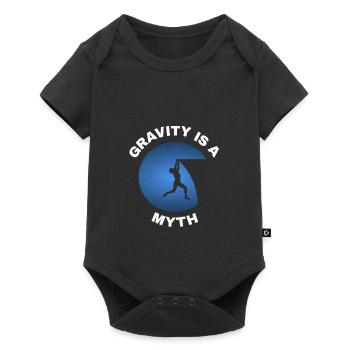 Gravity is a Myth - Baby Premium Kurzarmbody - Schwarz - Vorne