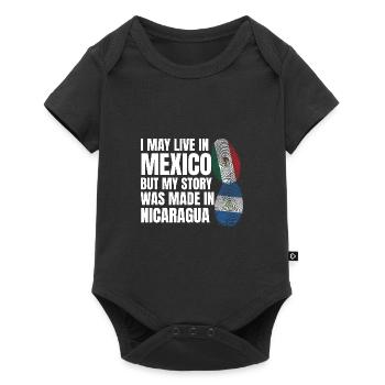 Australien Messy Bun Australien Messy Bun Geschenk - Baby Premium Kurzarmbody - Schwarz - Vorne