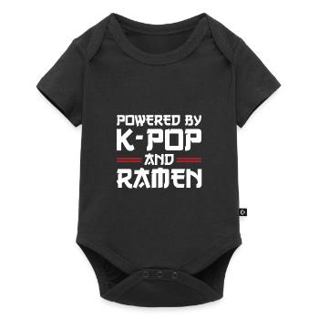 Südkorea k-pop Südkorea Geschenk - Baby Premium Kurzarmbody - Schwarz - Vorne