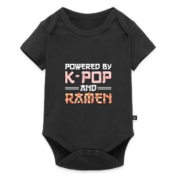 Südkorea k-pop Südkorea Geschenk - Baby Premium Kurzarmbody - Schwarz - Vorne