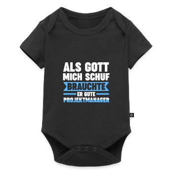 Projektmanager Beruf Projektmanagement Geschenk - Baby Premium Kurzarmbody - Schwarz - Vorne
