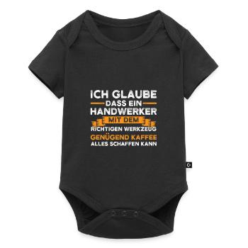 Handwerker Beruf Handwerk Geschenk - Baby Premium Kurzarmbody - Schwarz - Vorne