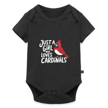 Kardinal Rotkardinal Vogel Roter Kardinal - Baby Premium Kurzarmbody - Schwarz - Vorne