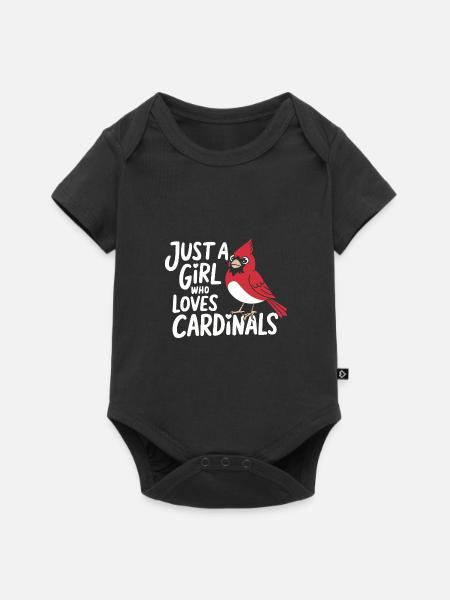 Kardinal Rotkardinal Vogel Roter Kardinal - Baby Premium Kurzarmbody - Schwarz