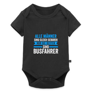 Busfahrer Job Busfahren Geschenk - Baby Premium Kurzarmbody - Schwarz - Vorne