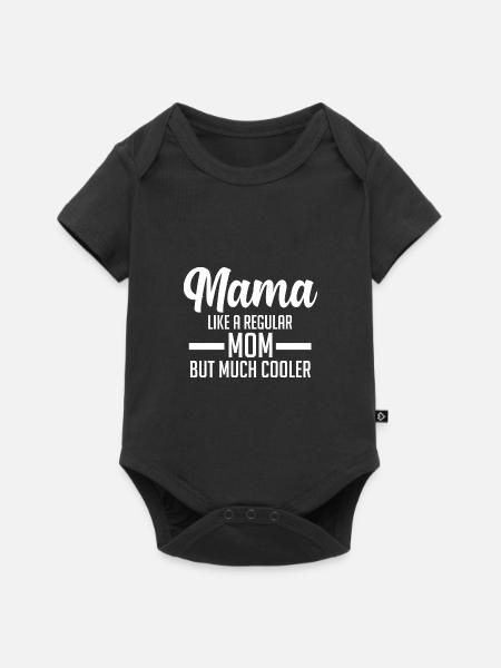 Mama Oma Oma Geschenk - Baby Premium Kurzarmbody - Schwarz